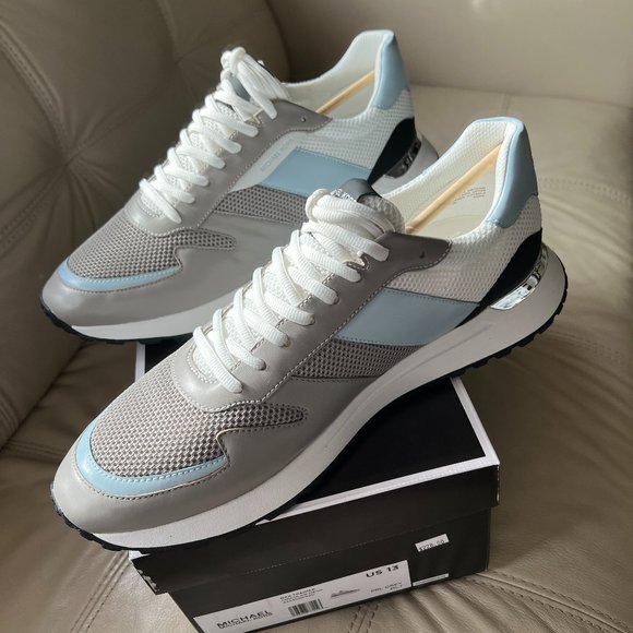 MICHAEL KORS Dax Trainer Leather and Mesh 44S3DRFS3D NEW with TAGS